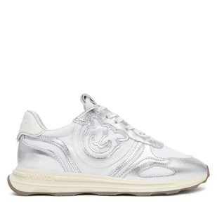 Sneakersy PINKO Zoe 01 SS0087P085 Srebrny - Sneakersy damskie - miniaturka - grafika 1