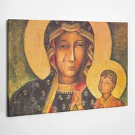 Ikony i obrazy sakralne - Czarna Madonna Częstochowska - obraz polycanvas, 100x70 - miniaturka - grafika 1