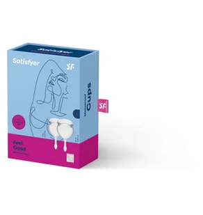 Satisfyer Satisfyer Feel Good Menstrual Cup Transparent - Kubeczki menstruacyjne - miniaturka - grafika 3