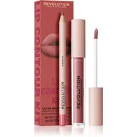 Szminki - Makeup Revolution Lip Contour Kit zestaw do ust Brunch odcień - miniaturka - grafika 1