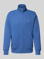 Koszulki męskie - Bluza rozpinana o kroju regular fit z wyhaftowanym logo - miniaturka - grafika 1