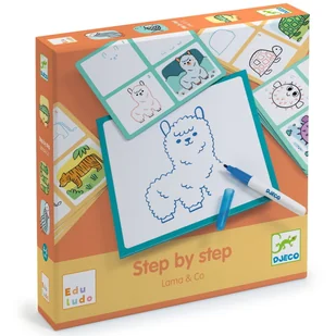 DJECO Eduludo Krok po kroku LAMA - Zabawki interaktywne dla dzieci - miniaturka - grafika 1