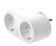 Systemy inteligentnych domów - Deltaco Inteligentne gniazdko podwójne SH-P02E WiFi - miniaturka - grafika 1