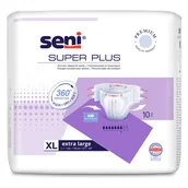 Bielizna lecznicza - Pieluchomajtki dla dorosłych Super SENI PLUS 4 XL 10szt. Refundacja NFZ - miniaturka - grafika 1