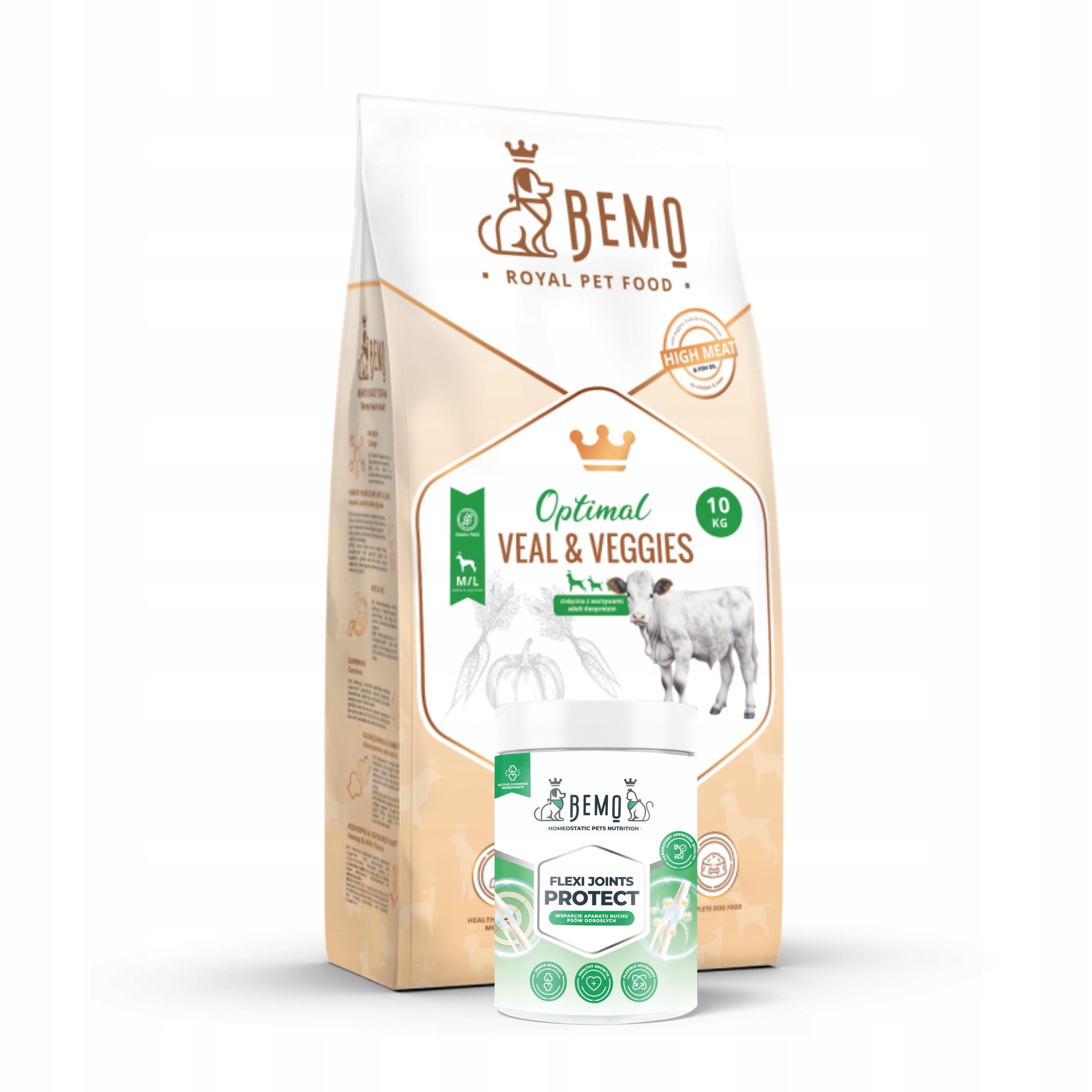 Zdrowe Stawy Sucha karma dla psa Bemo Optimal 10 kg Suplement diety flexi