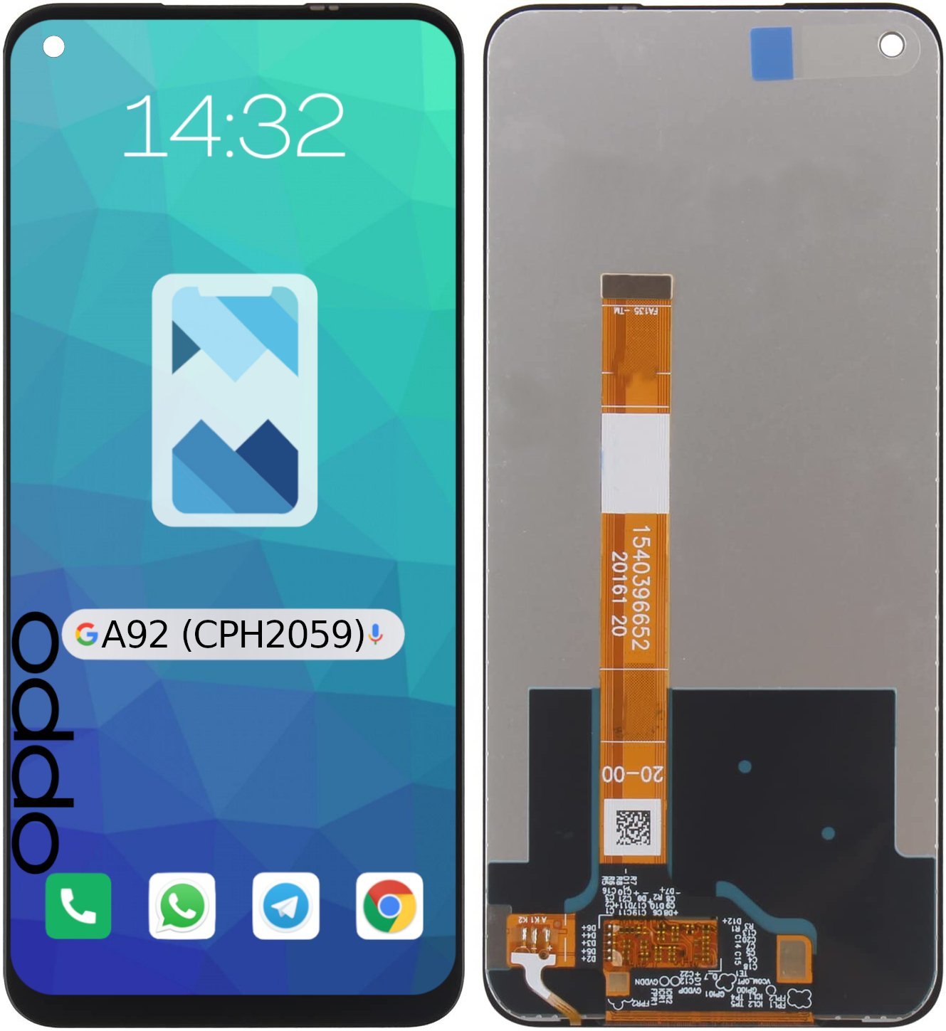 Wyświetlacz LCD Ekran do Oppo A92 CPH2059