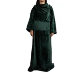 Koce - HOMLA SCALES Koc telewizyjny z rękawami zielony 130X170 CM - miniaturka - grafika 1