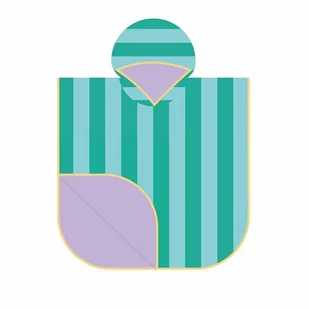 Quut Dwustronne poncho kąpielowe dla dzieci Lagoon - Okrycia kąpielowe dla dzieci - miniaturka - grafika 1