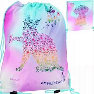 Starpak Worek Szkolny na Obuwie Ombre Kitty Doggy 558410 - Worki na buty - miniaturka - grafika 1