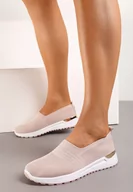 Trampki damskie - Różowe Tenisówki z Ozdobną Wstawką na Podeszwie i Elastyczną Wkładką Ixtella - miniaturka - grafika 1