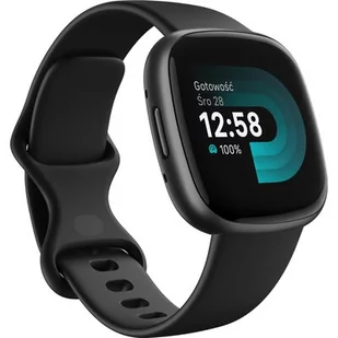 Fitbit Versa 4 Czarny - Smartwatch - miniaturka - grafika 1