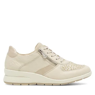 Sneakersy Rieker L4821-60 Écru - Sneakersy damskie - miniaturka - grafika 1