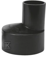 Łączniki, trójniki, kształtki - Redukcja PEHD 75x56mm S12.5 ekscentryczna, kolor czarny, QS (Quick Stream) - miniaturka - grafika 1