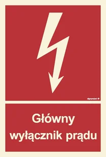 Główny wyłącznik prądu -  znak świecący 20x30 PPOŻ SignProject BC008_200X296_PS 5904937055070 - Akcesoria BHP - miniaturka - grafika 1