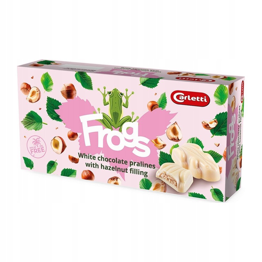 Żelki Carlet Żaby w czekoladzie z orzechami 148 g