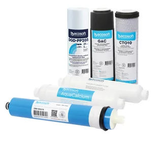 Ecosoft Pure Aquacalcium Zestaw 6 filtrów do systemów odwróconej osmozy - Uzdatniacze wody - miniaturka - grafika 2