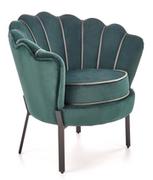 Fotele - Zielony Fotel Wypoczynkowy Muszelka - Esmar 73X75 - miniaturka - grafika 1