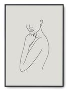 Plakaty - Plakat r A3 30x42 cm Kobieta Rysunek Szkic Grafika - miniaturka - grafika 1