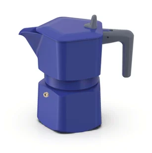 PEZZETTI PENTAEXPRESS Emaliowana kawiarka (3 filiżanki) - Granatowy - Zaparzacze i kawiarki - miniaturka - grafika 1
