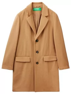 United Colors of Benetton Płaszcz Mężczyźni, Beżowy 94a, 50 - Płaszcze damskie - miniaturka - grafika 1