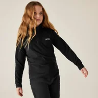 Bluzy dla dziewczynek - Regatta Polar dziecięcy z suwakiem 1/2 Loco Czarny, Rozmiar: 140 cm - miniaturka - grafika 1