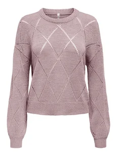 ONLY Sweter w kolorze jasnoróżowym - Swetry damskie - miniaturka - grafika 1