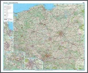 EkoGraf, mapa ścienna drogowa Polska, 1:700 000 - Mapy i plansze edukacyjne - miniaturka - grafika 1