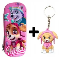 Piórniki - PIÓRNIK szkolny dla dziewczynki do szkoły przedszkola PSI PATROL + BRELOK - miniaturka - grafika 1