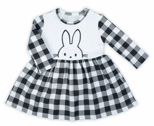Sukienki i spódniczki dla dziewczynek - Sukienka z długim rękawem ''Bunny'' Nicol - 80 - grafika 1