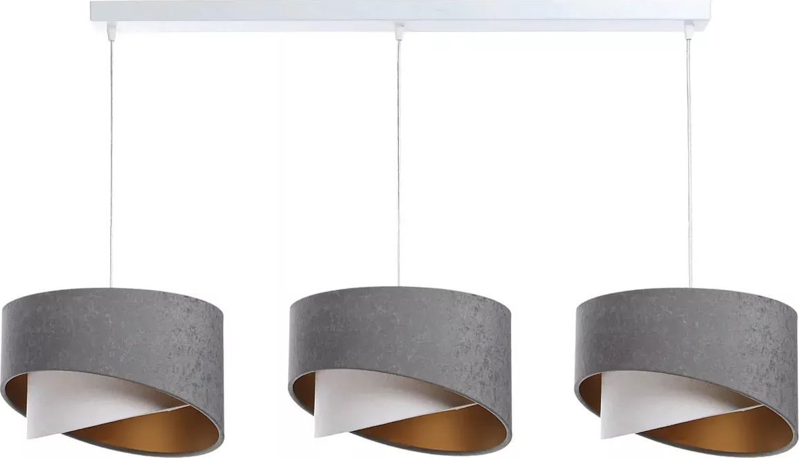 Lampa wisząca Lumes Potrójna duża lampa wisząca nad stół - S506-Vixa