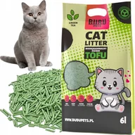 Herbata - ﻿BUBU PETS Naturalny Zbrylający Żwirek Żwir dla Kota TOFU ECO Herbata 6l - miniaturka - grafika 1