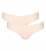 Majtki damskie - 2 SZTUKI Majtki STRINGI damskie Sloggi ZERO Modal 2.0 Hipstring beżowe L - miniaturka - grafika 1