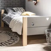 Łóżka dla dzieci i młodzieży - Łóżko 90x200 szare Funflex - miniaturka - grafika 1