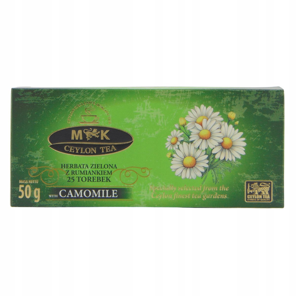 HERBATA ZIELONA Z RUMIANKIEM 25T MK 50G