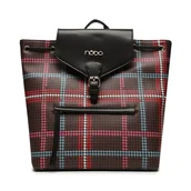 Plecaki - Plecak Nobo NBAG-N2790-CM05 Multi Czerwony - miniaturka - grafika 1