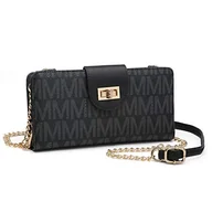 Torebki damskie - MKP Collection Moda damska mała torba na ramię crossbody telefon komórkowy zamek portfel portmonetka i torebki kopertówka etui na karty kredytowe z paskiem łańcuszkowym - miniaturka - grafika 1