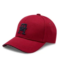 Czapki męskie - Czapka z daszkiem Tommy Hilfiger Imd Cotton 6 Panel Cap AM0AM12541 Czerwony - miniaturka - grafika 1