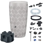 Zbiorniki na deszczówkę - Zbiornik na deszczówkę Flow 240l + przyłącza, podstawa - miniaturka - grafika 1