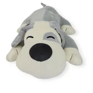 Maskotki i pluszaki - Piesek Pies Pluszowy Poduszka Podusia Azorek 50 cm Szary Biały - miniaturka - grafika 1