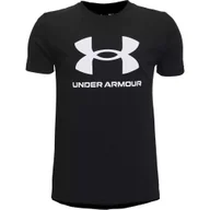 Odzież sportowa dziecięca - Koszulka chłopięca Under Armour Sportstyle Logo SS - miniaturka - grafika 1