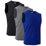 Koszulki sportowe męskie - MeetHoo Męski Tank Top, Mięśniowe Koszulki Tank Shirt Rękawy Koszulka Podkoszulka Szybko suche Podkoszulka Siłownia Bieganie dla mężczyzn - miniaturka - grafika 1
