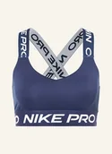 Biustonosze - Nike Biustonosz Sportowy Nike Pro blau - miniaturka - grafika 1
