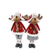 Ozdoby bożonarodzeniowe - Renifer stojący 72 cm mix - miniaturka - grafika 1