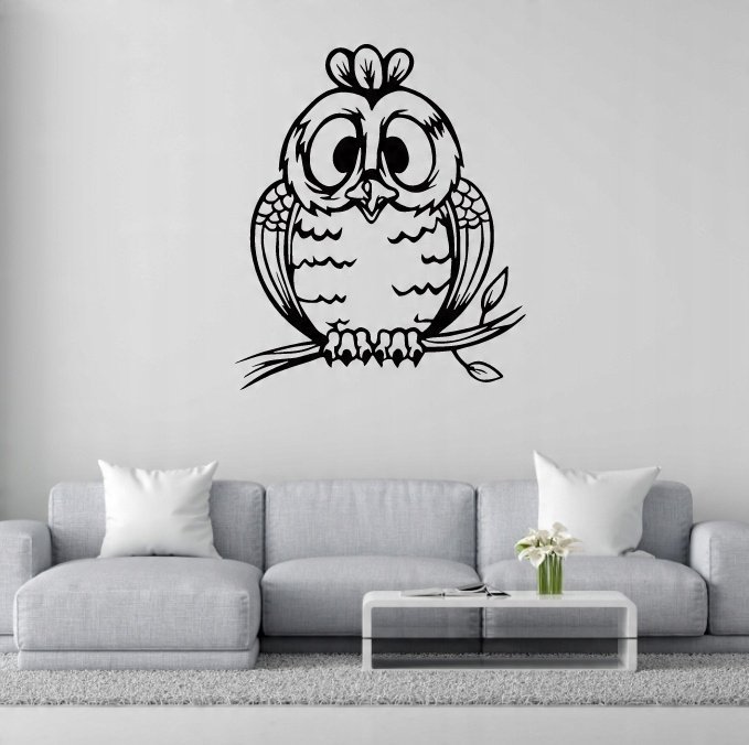 DEKORACJA ścienna Obraz wzór SOWA