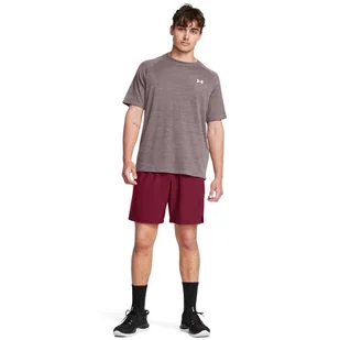 Męskie spodenki treningowe Under Armour UA Tech Woven Wordmark Short - czerwone - UNDER ARMOUR - Spodnie sportowe męskie - miniaturka - grafika 1