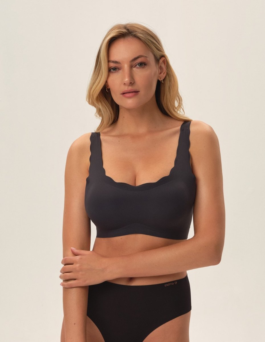 Biustonosze usztywniany Skyla - szary XL