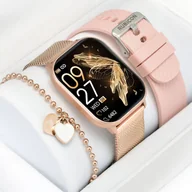Smartwatch - Rubicon RNCF34 DKJ.3.1007-4 Różowe Złoto/Różowy - miniaturka - grafika 1