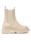 Botki damskie - Gino Rossi Sztyblety SUSA-01 Beżowy - miniaturka - grafika 1