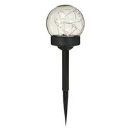 Lampy ogrodowe - Zestaw sześciu lamp solarnych kula z copper wire 12 diod LED, ciepły biały - miniaturka - grafika 1