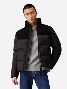 Kurtka zimowa męska bez kaptura Calvin Klein J30J326091-BEH M Czarna (8720639462810) - Kurtki męskie - miniaturka - grafika 1